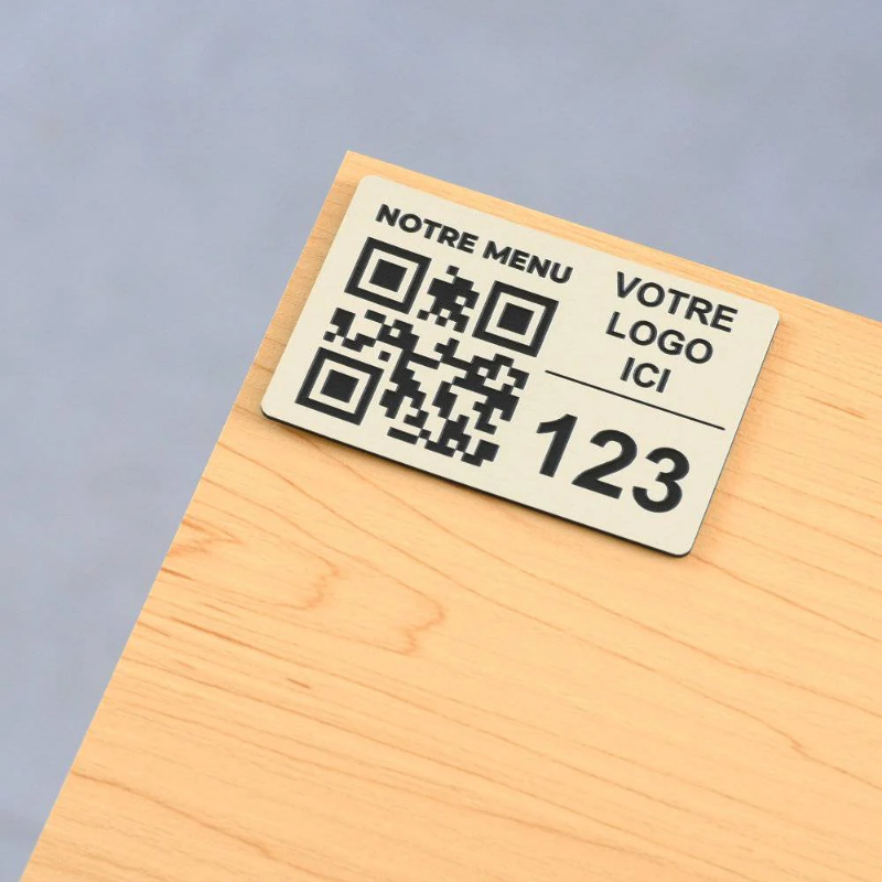 SUPPORTS QR CODE POUR MENU