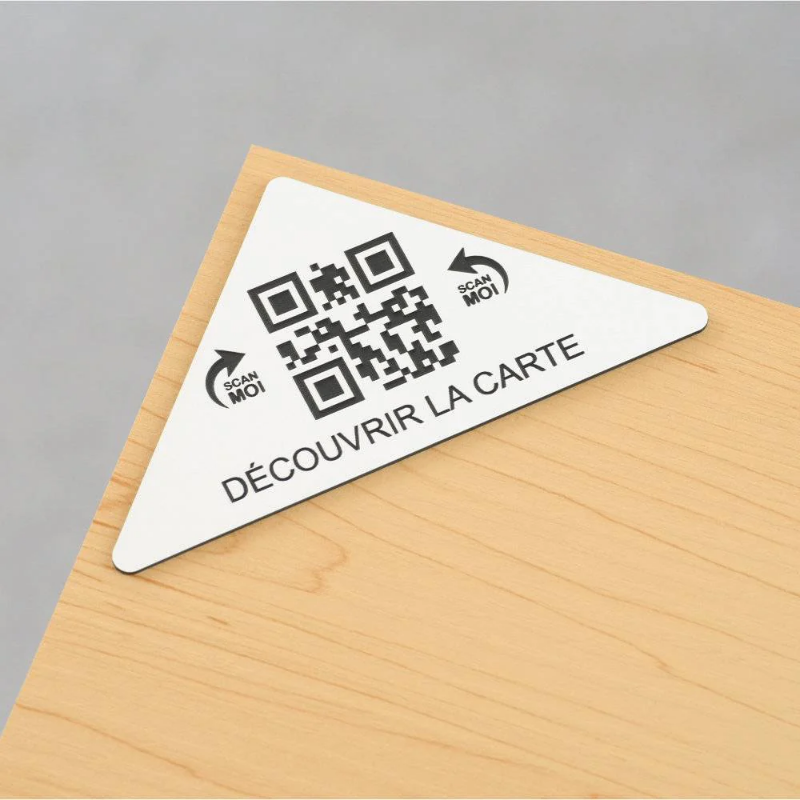 SUPPORTS QR CODE POUR MENU