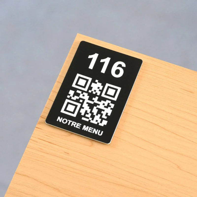 SUPPORTS QR CODE POUR MENU