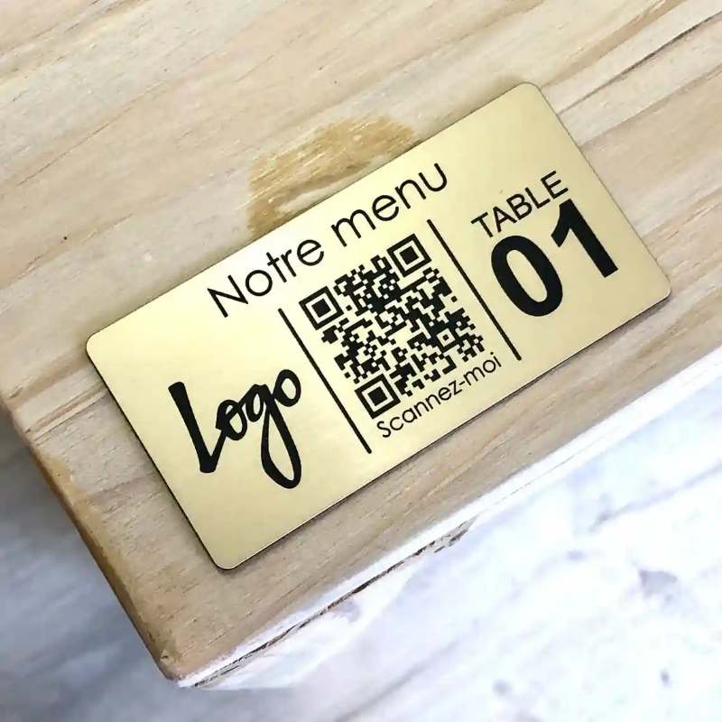 SUPPORTS QR CODE POUR MENU